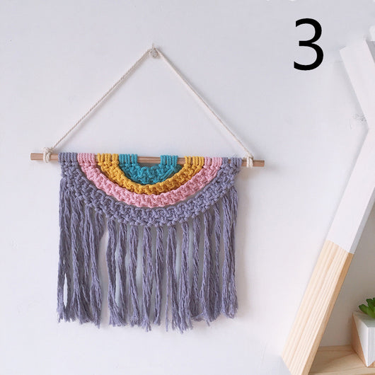 Tapiz Tejido a Mano en Algodón con Borlas Decorativas - Image 27