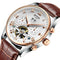 Reloj Mecánico Automático KINYUED Hueco Tourbillon Lujo para Hombre