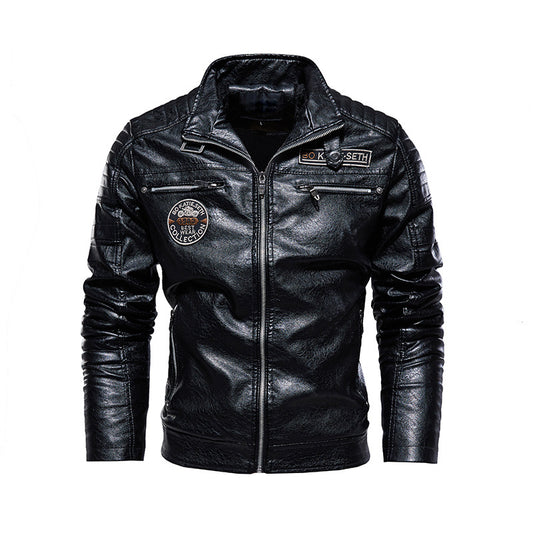 Chaqueta de Cuero Código Europeo - Abrigo PU Premium para Hombre