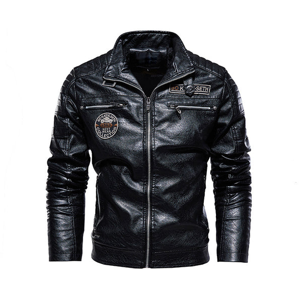Chaqueta de Cuero Código Europeo - Abrigo PU Premium para Hombre