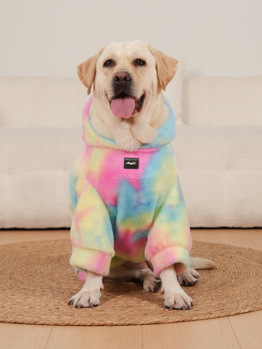 Suéter para Perro Tie-Dye Arcoíris con Patrón de Conejo - Image 17