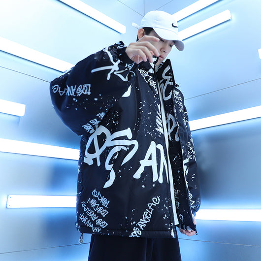 Chaqueta Acolchada Graffiti Winter Splash para Hombre - Image 3