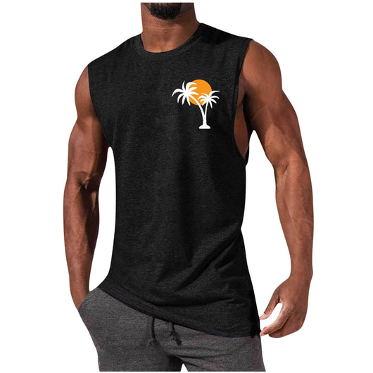 Camiseta Deportiva sin Mangas Hombre Suelta Verano - Image 5