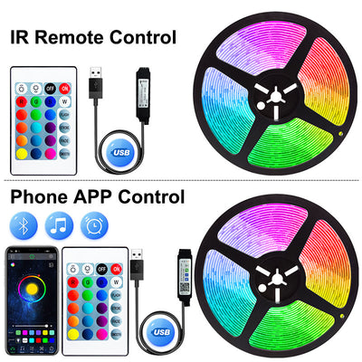 Tira LED Flexible RGB 5050 con Bluetooth USB 5V - Image 8