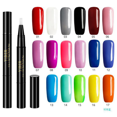 Set de 5 Bolígrafos de Esmalte 3 en 1 - Pegamento, Color y Brillo - Image 4