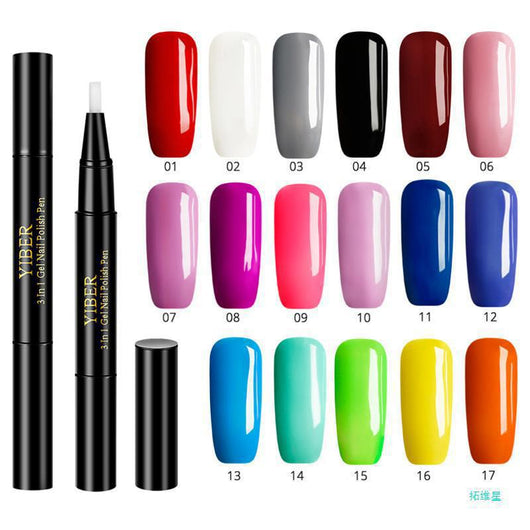 Set de 5 Bolígrafos de Esmalte 3 en 1 - Pegamento, Color y Brillo - Image 4