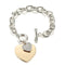 Pulsera de Diamantes con Corazón de Durazno