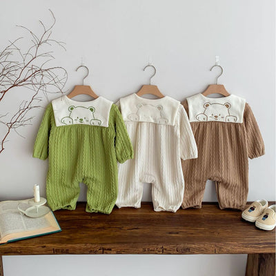 Pijama Enterizo Bebé Osito Adorable con Cierre Twist - Image 2