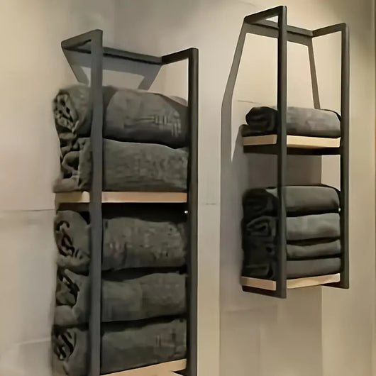 Toallero de Pared de Hierro para Baño - Organizador de Toallas Resistente - Image 6
