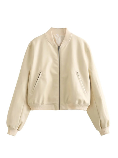 Chaqueta Piloto Motociclista para Mujer con Cuello Mao - Image 14