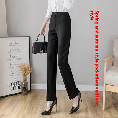 Pantalón de Oficina Recto para Mujer - Traje Profesional - Image 10