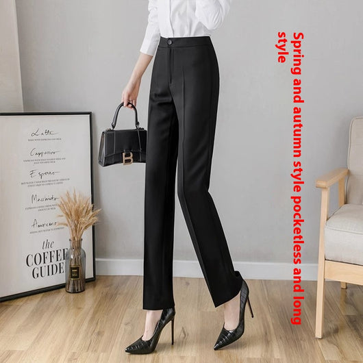 Pantalón de Oficina Recto para Mujer - Traje Profesional - Image 10