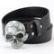 Cinturón de Cuero con Hebilla Calavera