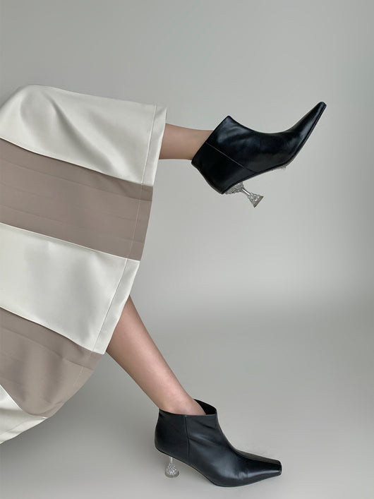 Falda Plisada de Cuero PU con Costuras - Otoño e Invierno - Image 10