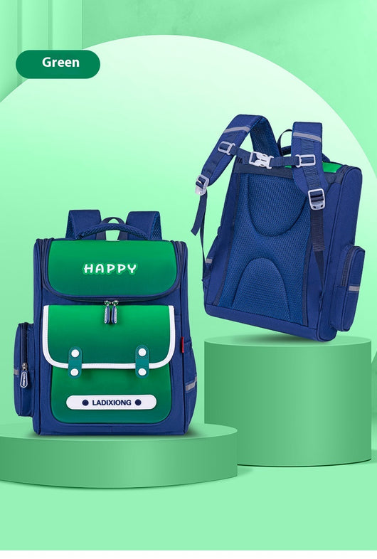 Mochila Escolar Infantil Ligera y de Gran Capacidad con Protección de Columna Estilo Británico - Image 27