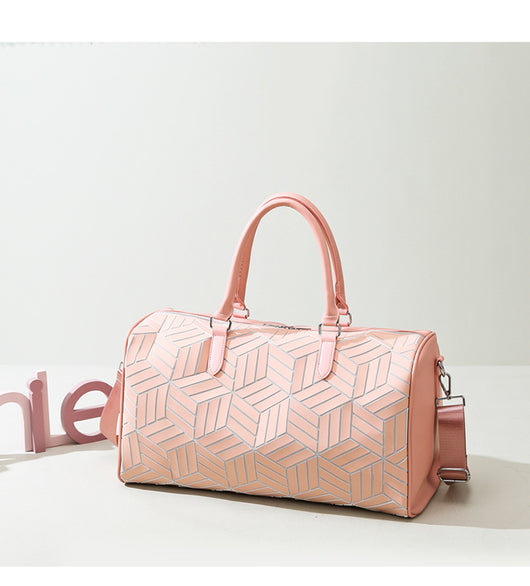 Bolso de Viaje Amplio para Hombre con Patrón Geométrico - Image 12