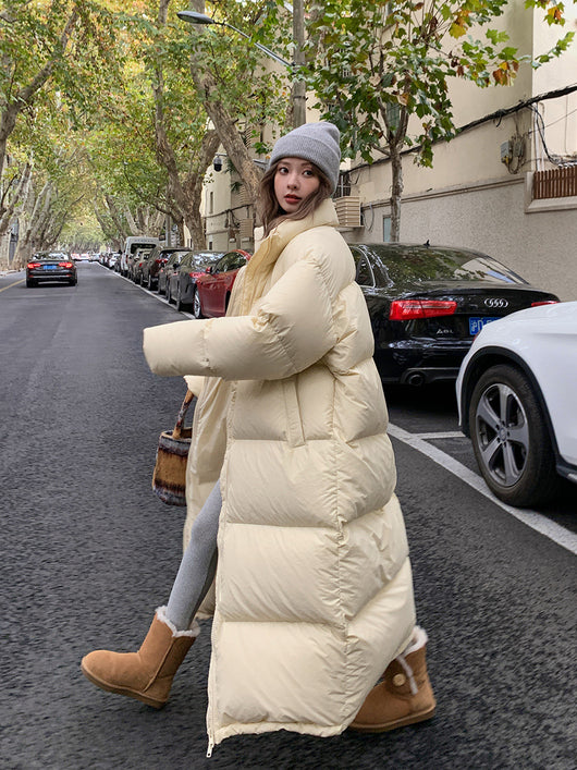 Abrigo Acolchado de Algodón para Invierno - Chaqueta Térmica Versátil Largo Medio - Image 18