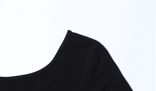 Blusa Irregular de Dos Piezas en Colores Sólidos - Ajuste Slim Versátil - Image 10