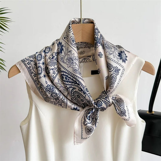 Pañuelo de Seda Estilo Coreano Retro Versátil para Mujer Profesional - Image 8