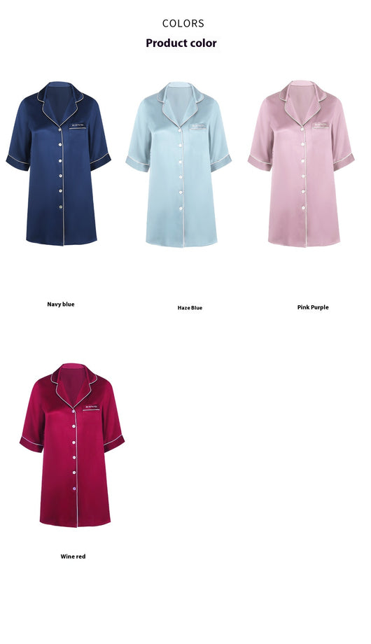 Camisón de Seda Midi para Primavera y Verano - Pijama Elegante para el Hogar - Image 13