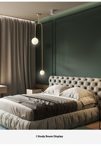 Lámpara Colgante de Cobre Minimalista Moderna para Dormitorio - Image 14