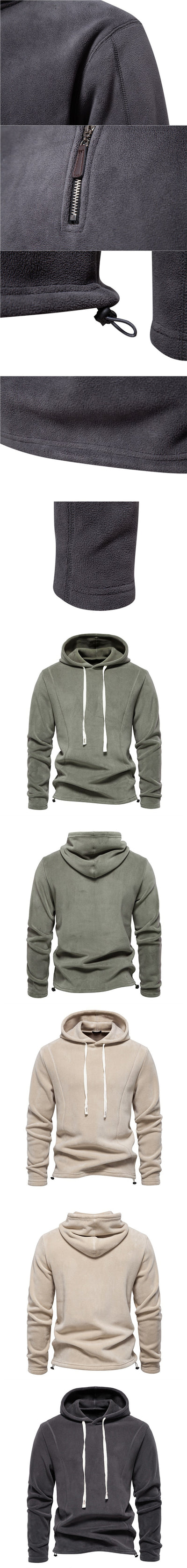 Suéter de Cuello Alto con Cierre Medio para Hombre - Otoño e Invierno - Image 19