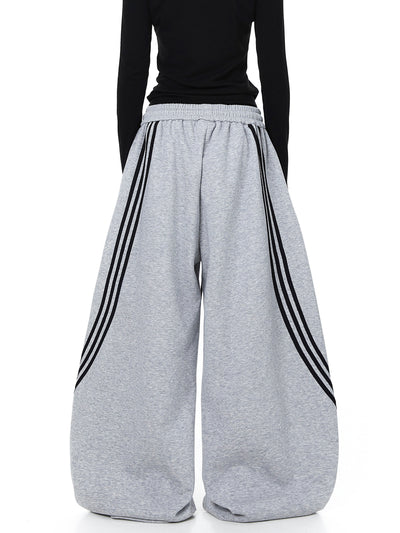 Pantalones de Chándal Cortos Retro a Rayas con Bloques de Color para Mujer - Image 10