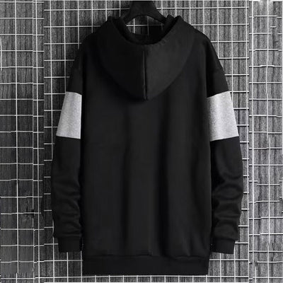 Sudadera con Capucha Patchwork Color Block para Hombre - Estilo Single Face - Image 15