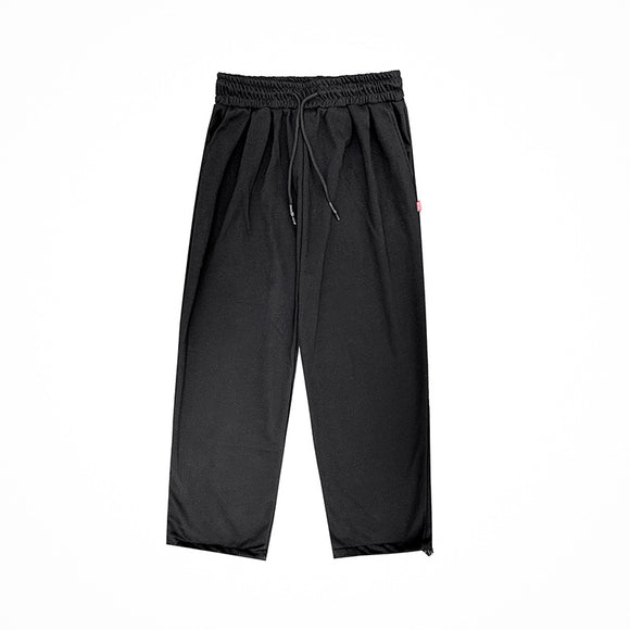 Pantalones Elegantes Very Fairy para Hombre - Corte Recto Holgado Pierna Ancha
