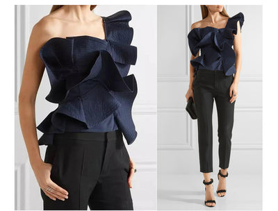 Blusa sin mangas con volantes - Image 22