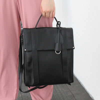 Mochila de Cuero para Mujer con Doble Compartimento de Hombro - Gran Capacidad - Image 14