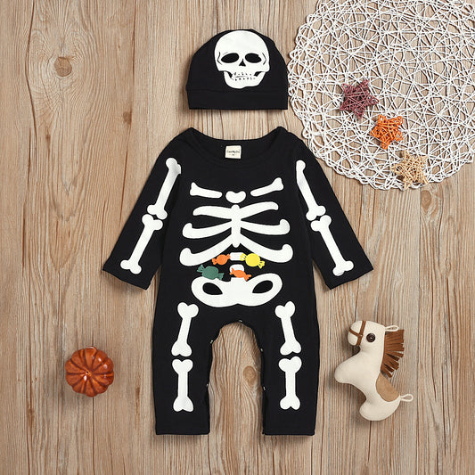 Conjunto Estampado: Jumpsuit y Sombrero a Juego