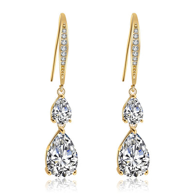 Aretes de Zircón Gota de Agua RAKOL - Elegancia Simple para Toda Ocasión - Image 14