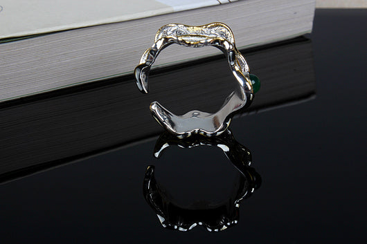 Anillo de Gema Hoja Exuberante - Image 4