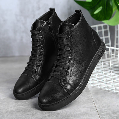 Tenis Altos Negros Talla Grande para Hombre - Image 24