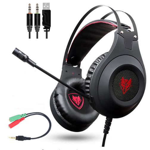 Auriculares Gaming NUBWO Wolf Bowang N2 - Headset Competitivo con Cable - Image 7