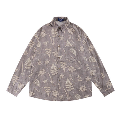 Camisa Estampada Hojas Digital para Hombre - Image 7