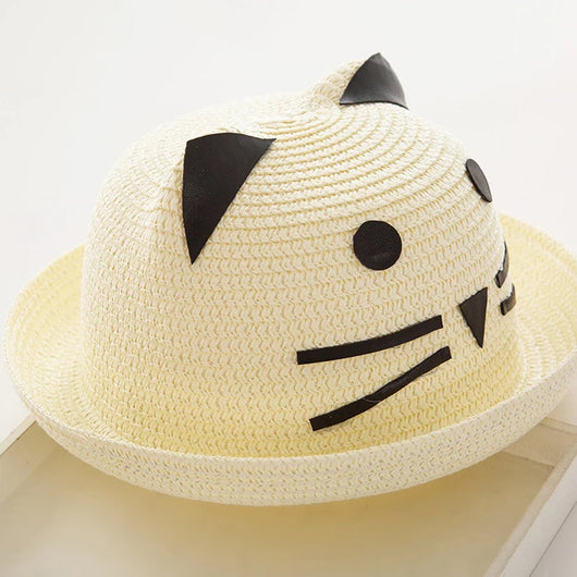 Sombrero de Paja Estilo Princesa Coreano para Niñas - Image 2