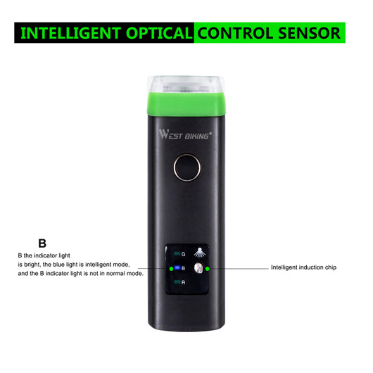 Luz Frontal para Bicicleta con Sensor Automático - Image 2