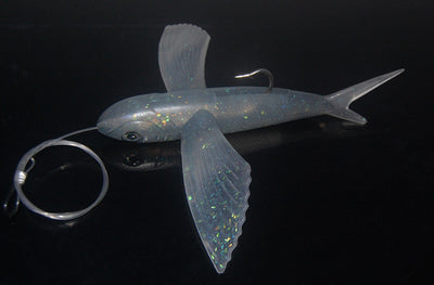 Señuelo Pez Volador Azul Gris para Pesca de Aguas Profundas - Image 6