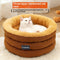 Cama Redonda para Mascotas Acolchada Invierno Tamaño Grande