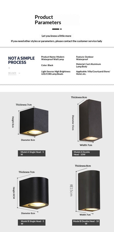Lámpara LED Doble para Exterior - Iluminación Moderna para Patios y Jardines - Image 17