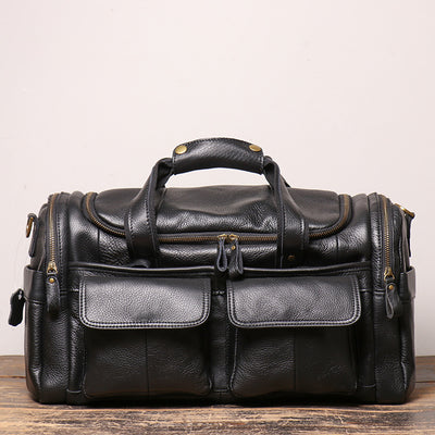 Bolsa de Viaje Retro en Cuero Nubuck - Image 17