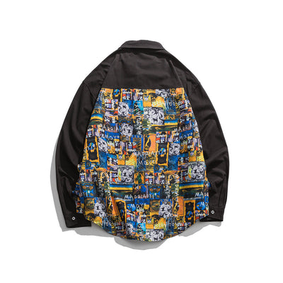 Camisa Suelta Estampada para Hombre - Image 7