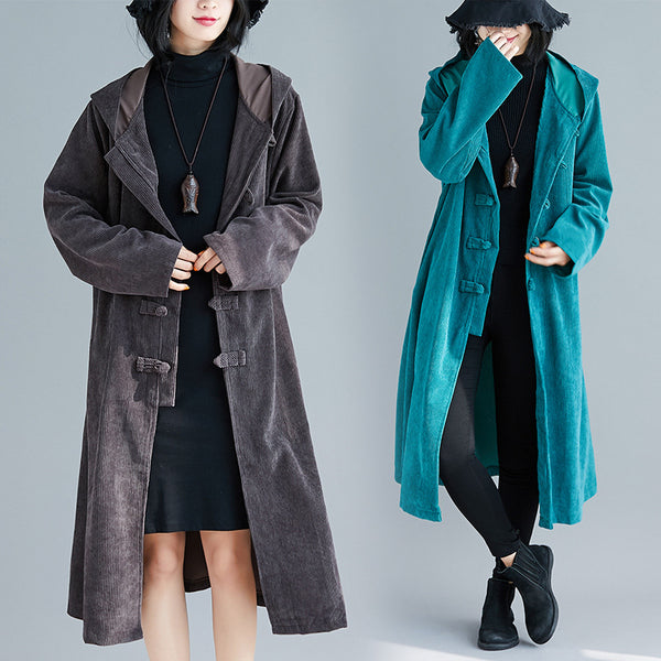 Prenda Suelta Vintage Literaria Otoño - Talla Grande Estilo Retro Bohemio