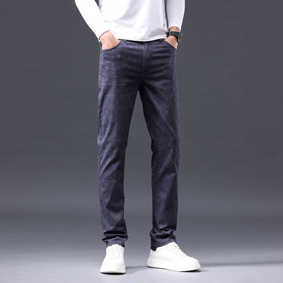 Pantalones Casuales de Algodón Estilo Británico para Hombre - Image 3