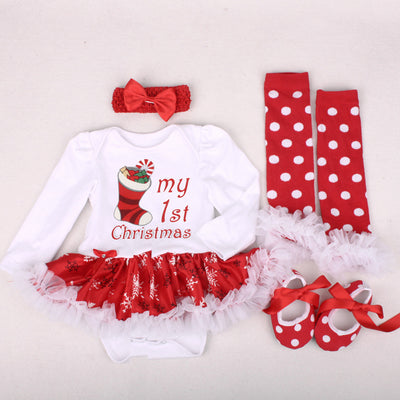 Pijama Navideño de Cuatro Piezas para Familia