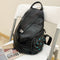 Mochila de Cuero Dumpling con Doble Compartimento de Hombro