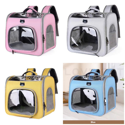 Mochila Transportadora Transparente para Mascotas - Diseño Respirable y Espacioso - Image 24