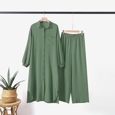 Conjunto Ejecutivo Mujer: Camisa Manga Larga y Pantalón - Image 16